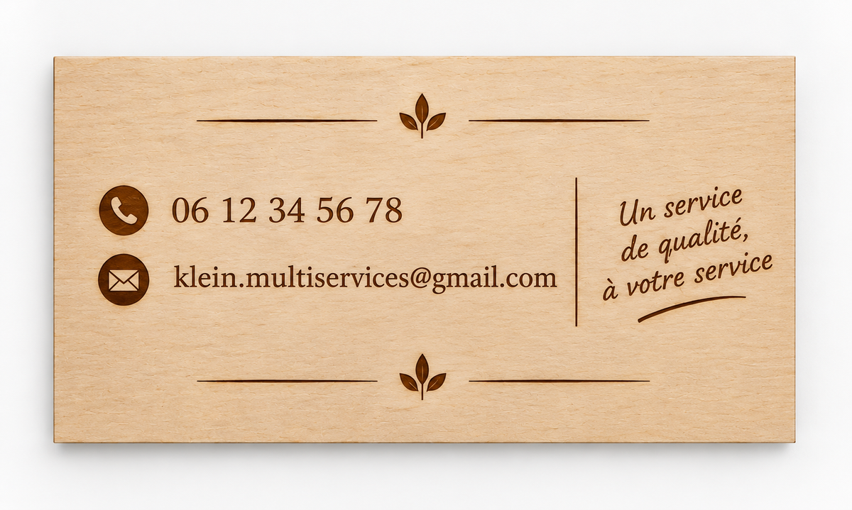 carte / carte de visite personnalisé
